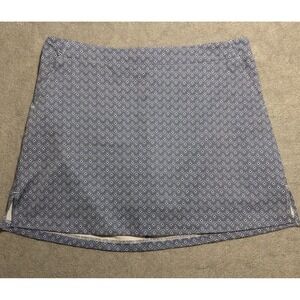 Lady Hagen Essentials Women's Active Wear Golf Blue White Geometric Skort Sz‎ 16